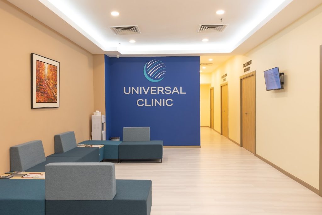 Health screening service and care package at a medical clinic in Malaysia